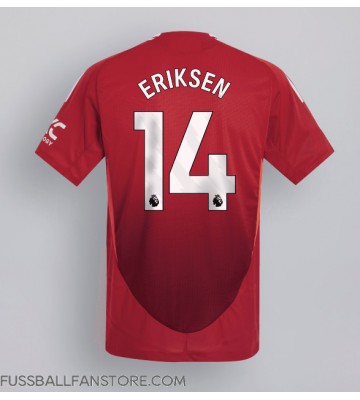 Manchester United Christian Eriksen #14 Replik Heimtrikot 2024-25 Kurzarm